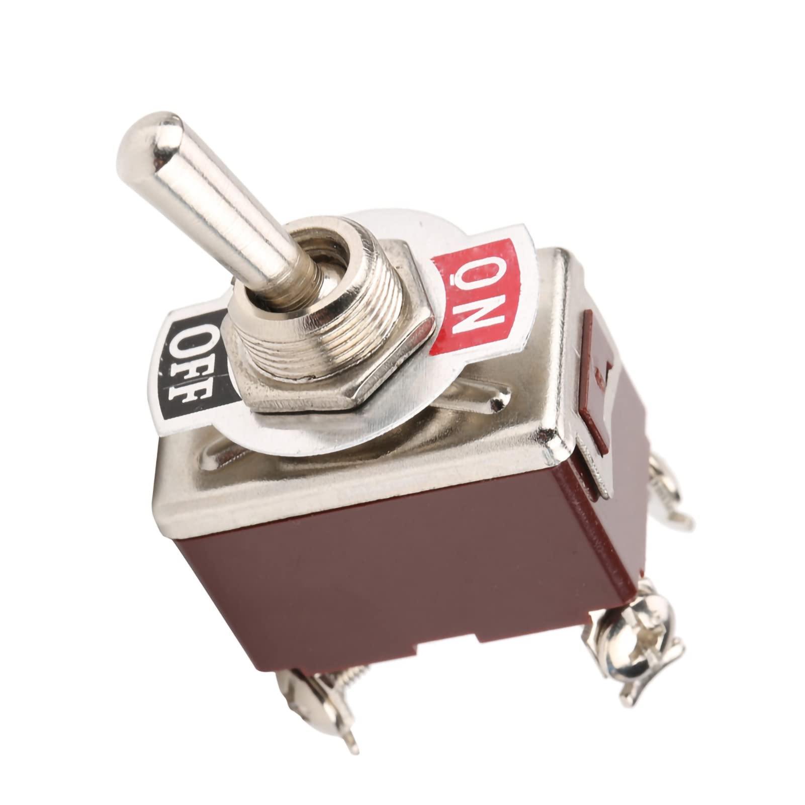5 Interruttori A Levetta ON-OFF 4 Pin 15A 250VAC, Foro 12mm, Per Auto E Controllo Industriale