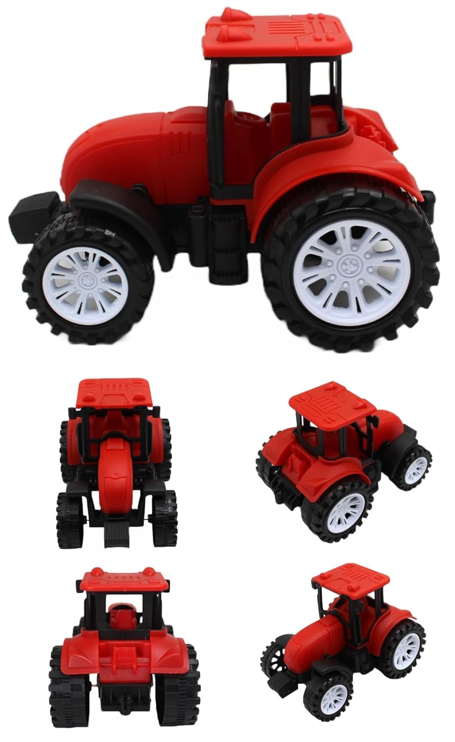 EUPHORIA Rk Toys Small Size Friction Powered Pull Along Realistic Look Plastic Body Non-Toxic Tractor Engine with 4 Wheels | Agriculture Truck | Vehicle Toy for Kids (Red) (B0D5CR98GY) Amazon Price History, Amazon Price Tracker