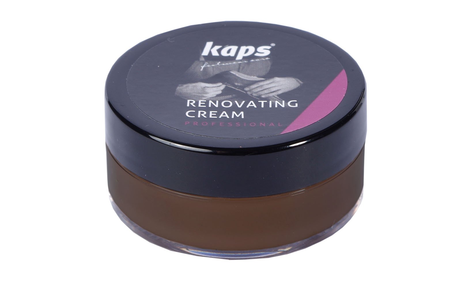 Renovating Repair Cream for Smooth Leather Shoes Bags Seats, Scratch and Scuff Cover, Kaps Renovating Cream (106 - Dark Brown)