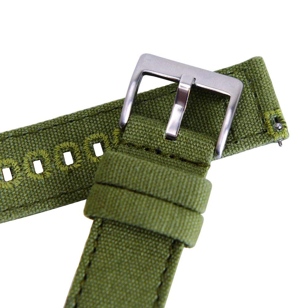 Axcellent Cinturino In Tela Per Ticwatch E – 20 Mm, Sgancio Rapido, Fibbia Classica