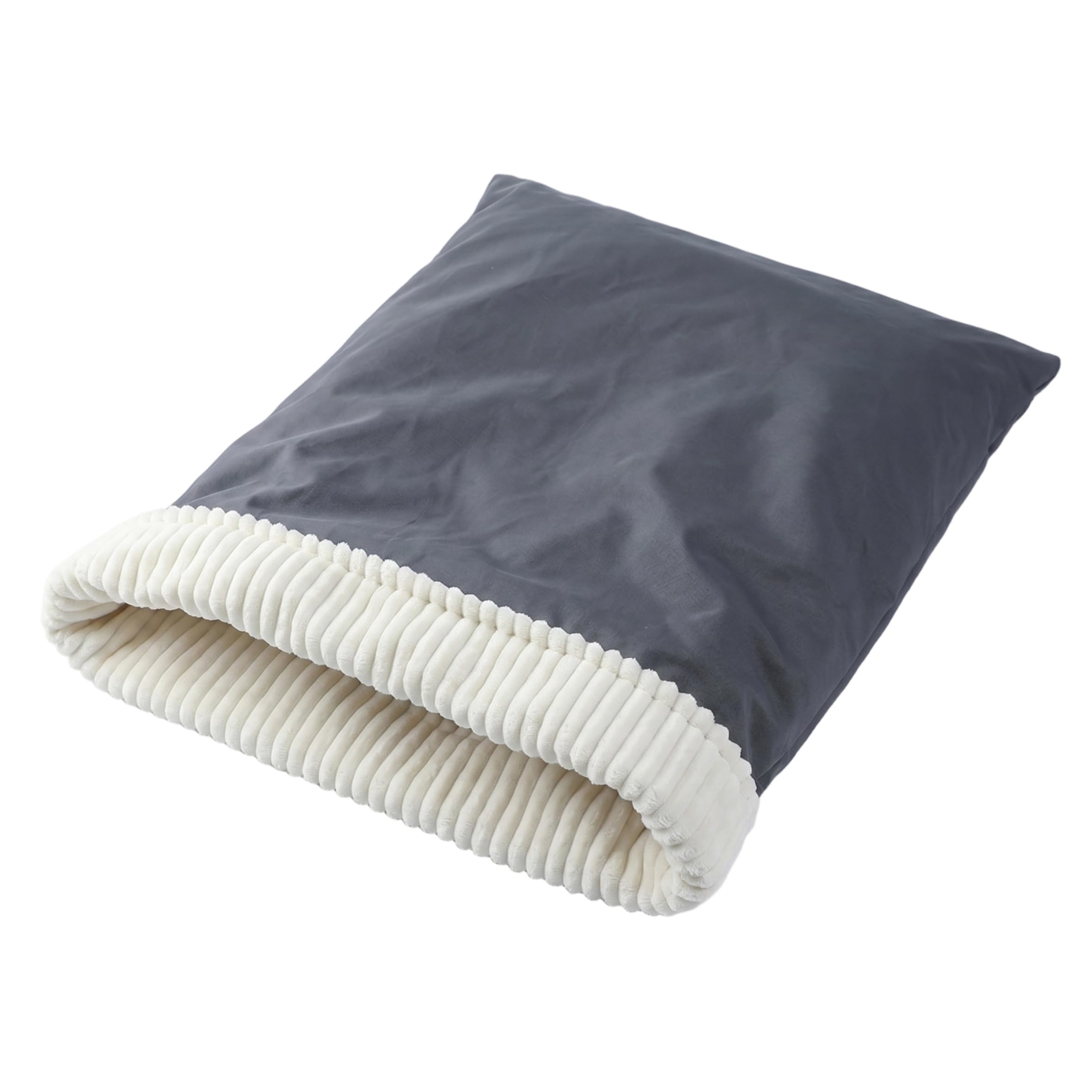 Ngbbby Dog Sleeping Bag, Cat Sleeping Bag, Burrow Dog Bed - Soft Plush Pet Cave With Thermal Design For Indoor Cats & Small Dogs, Gray, cat