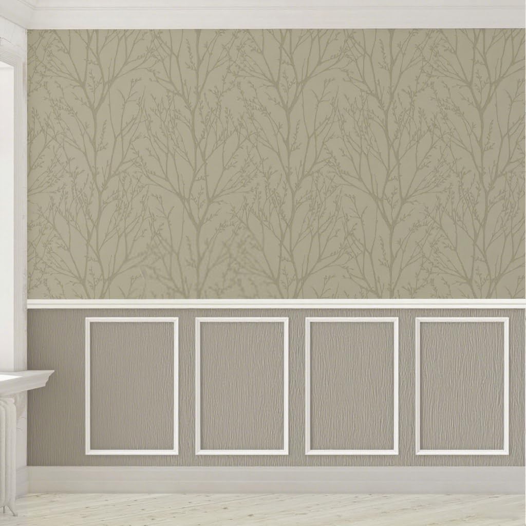 Pre-Cut Wall Molding Set of 4 pcs,40×60cm Ready to Assemble Wainscoting Panels for Interior Decoration,Self Adhesive Molding Trim (D) — image 1
