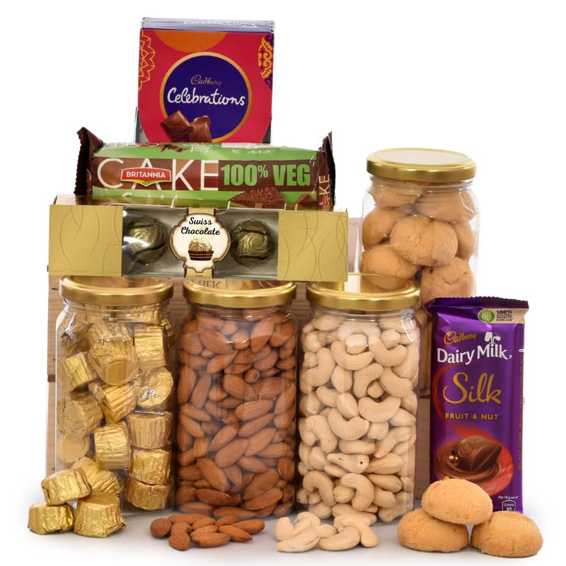 Image of NUTRI MIRACLE Christmas & New Year Festive Box | Dry Fruits Hamper for Celebration Time