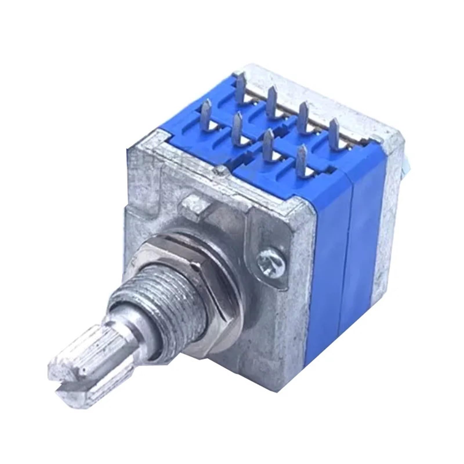 Potenziometro volume canale stereo 1pc B203 B20K 8 pin Interruttore grado febbre AD-66A 20mm Plum Shaft