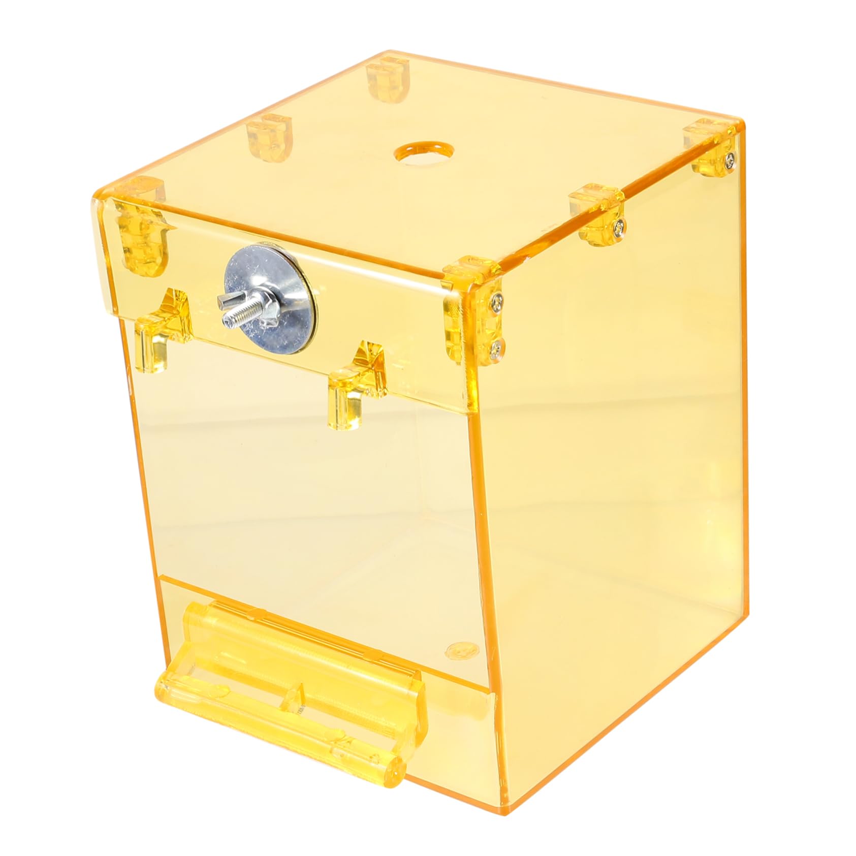 Garneck Box Bird Bath Box for Parrots Transparent Shower Basin for Birds Convenient Bathing Accessory for Budgies Lovebirds and Finches