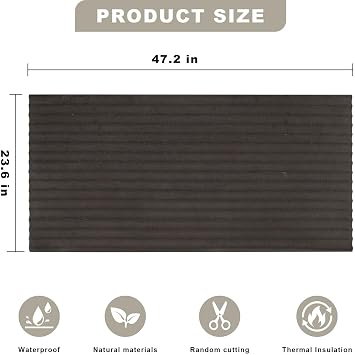 3D Wall Panels - 4PCS 47.2x23.6 Faux Stone Wall Covering - MCM Modified Clay Material for Home Art, Accent Brick, Modern Exterior/Interior Decoration, Covering 31 sq.ft Texture Black
