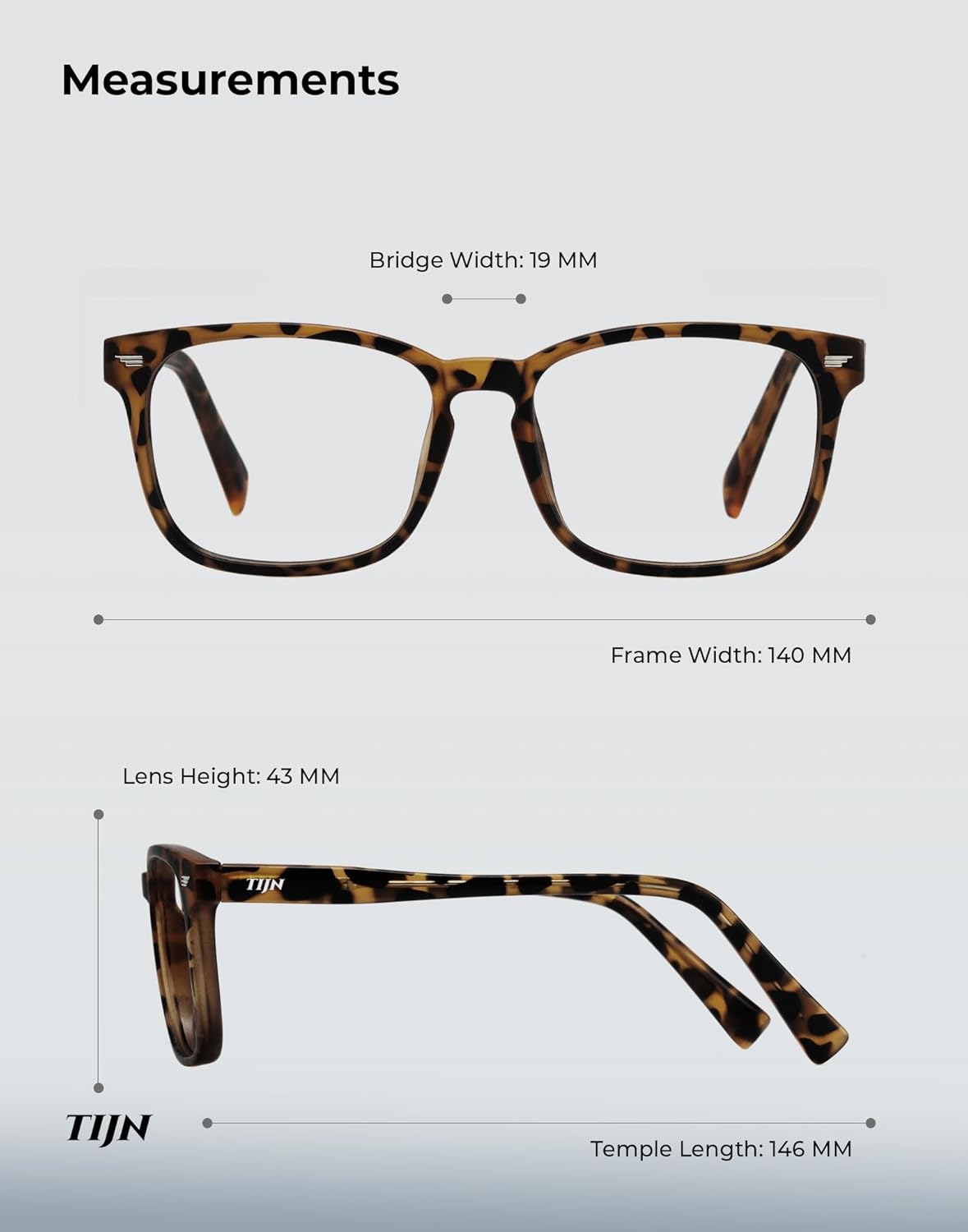 TIJN Premuim Blue Light Blocking Glasses for Women Men Square Frame Nerd Eyeglasses Anti Blue Ray Computer Screen Glasses