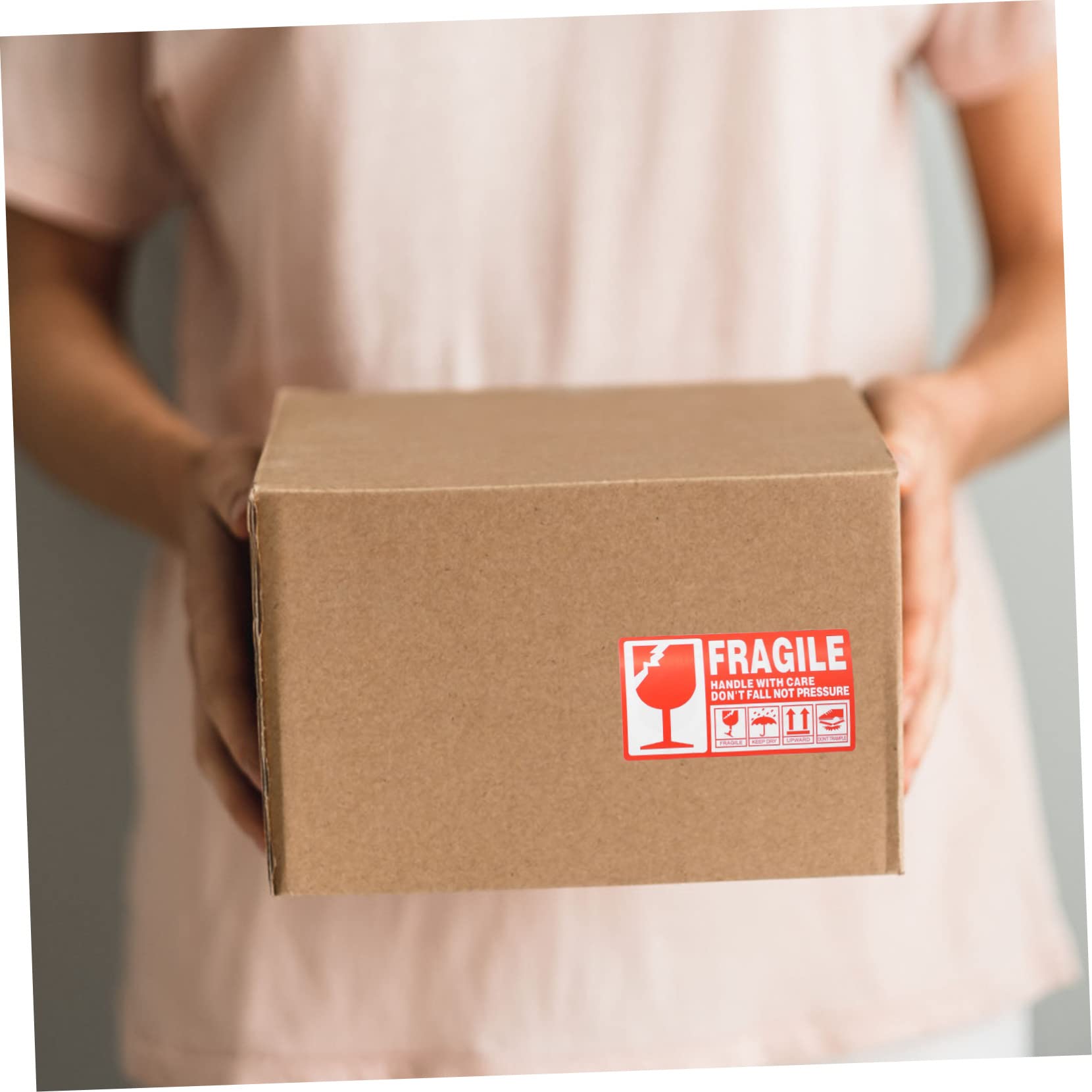 Étiquette D'expédition Fragile Rouge, Rouleau de 1000