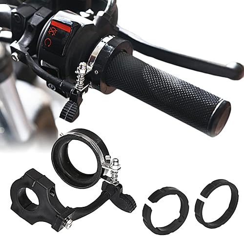 Kits de bloqueo del acelerador de control de crucero negro de 78 pulgadas, 0.866in, 1 pulgada, 0.984in, para motocicleta universal