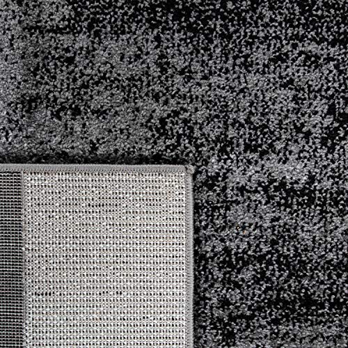 Paco Home Teppich Wohnzimmer Vintage Kurzflor Schlafzimmer Geometrisches Design Modern, Grösse:60x100 cm, Farbe:Grau