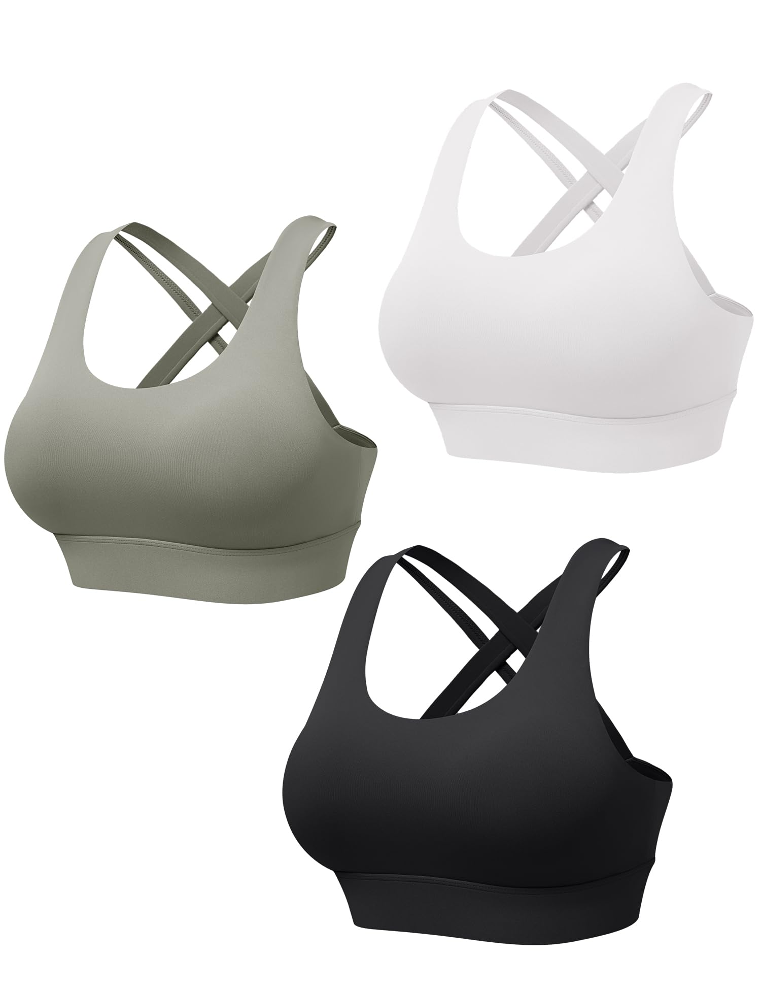 Soutiens-Gorge Sport Femme Forte Intensité Brassiere Pas de Rebond sans Armatures pour Fitness Yoga Tennis Course Sport Bra