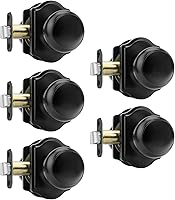 Vista 21 de Haidms - Perillas interiores de puerta de bronce aceitado, perillas de privacidad para puerta interior, perillas de puerta interior de bronce