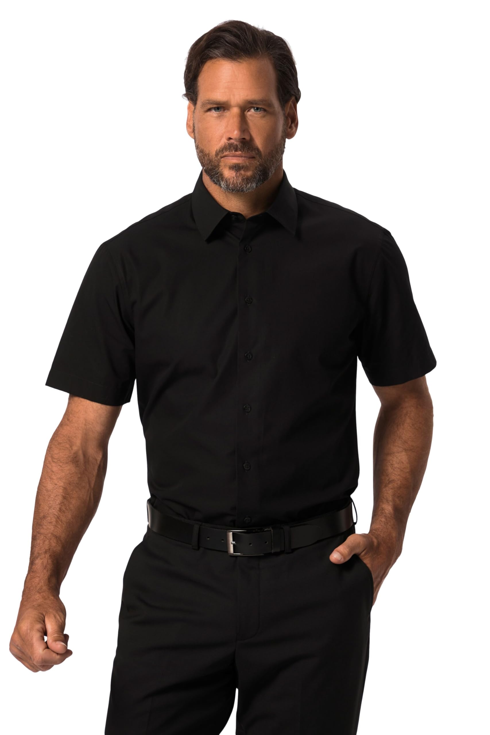 JP 1880 Herren große Größen Übergrößen Menswear L-8XL Hemd, Halbarm, Business, Modern Fit, bügelfrei 721326