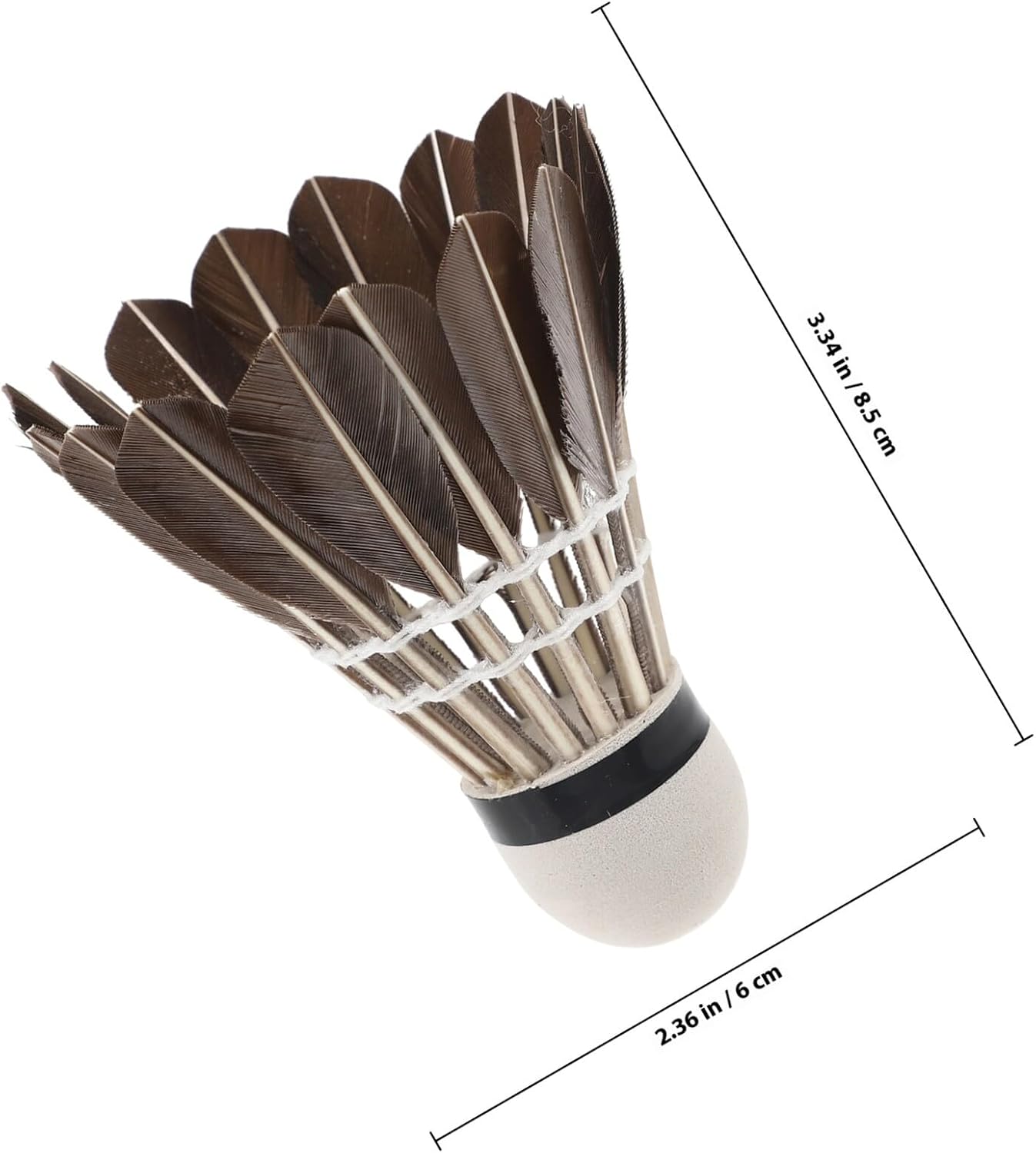 6Pcs Badminton Training Shuttlecocks for Adults and Lightweight Exercising Sports Accessories with Elasticity and Windproof Design for Family Practice and Outdoor Fun