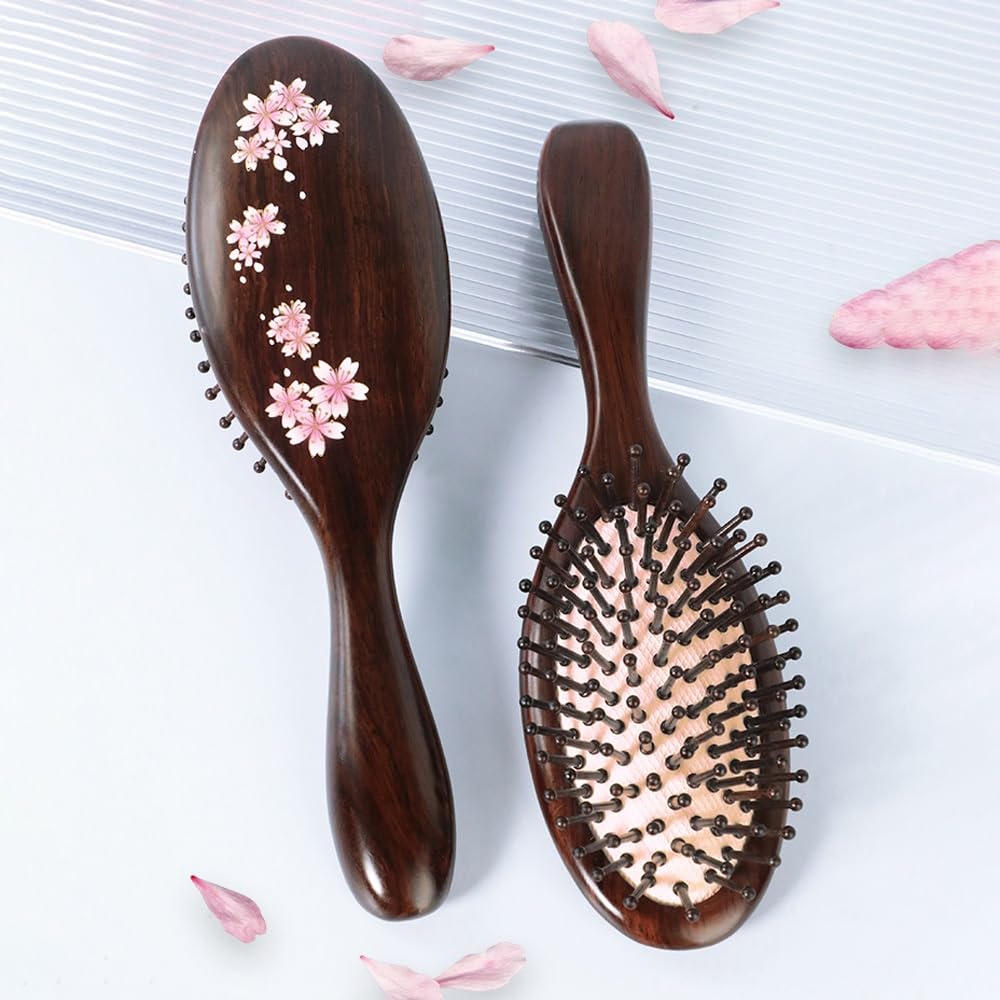 Cepillo de pelo, cepillo de pelo de paleta para mujeres y hombres, cepillo de pelo para cabello húmedo/seco, alisador de masaje, desenredado, cepillo diario para mejorar el brillo y la salud