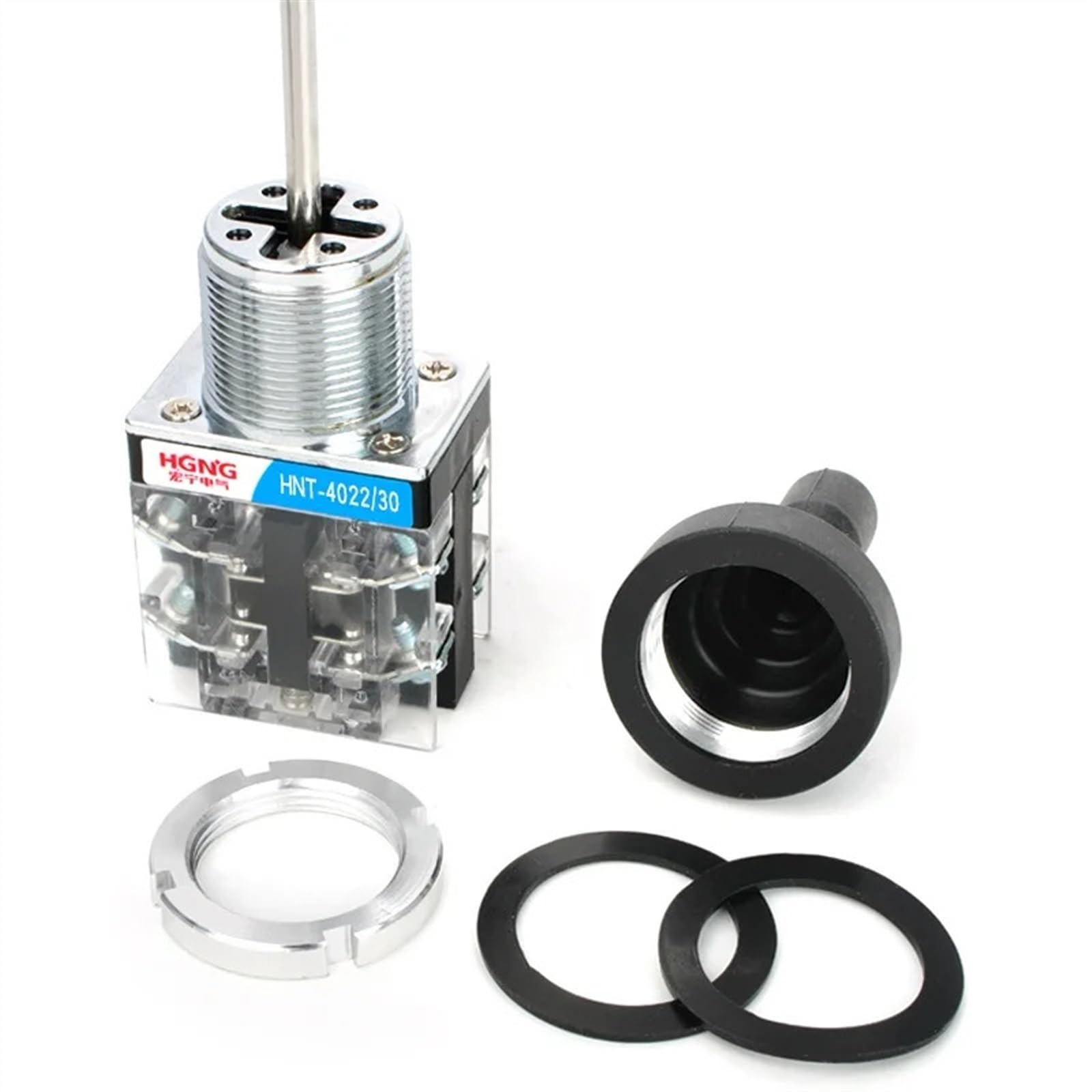 Interruptores de palanca Monolever de 22mm y 30mm, interruptores basculantes cruzados momentáneos de reinicio de bloqueo automático de posición de 2 y 4 vías(2Way Self Locking-22)