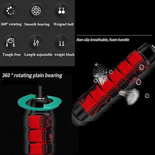 Miniatura 4 de Cuerda de saltar inalámbrica, cuerda de saltar sin cuerda que se adapta a todos los niveles de habilidad cuerda de salto inalámbrica para mantenerse