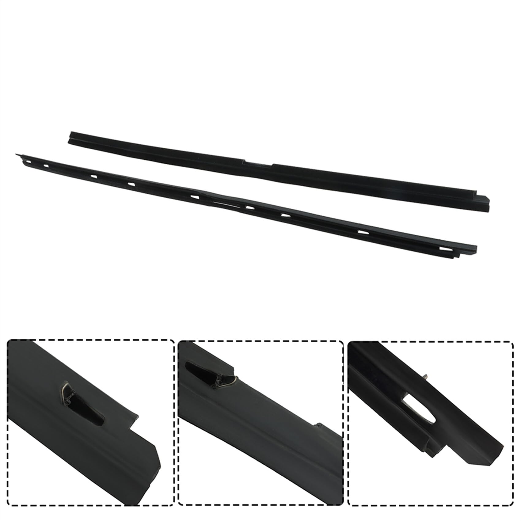 Window Sweep Weatherstrip Kit – Set Of 4 Felt Seals For 1984-89 Chevrolet Corvette