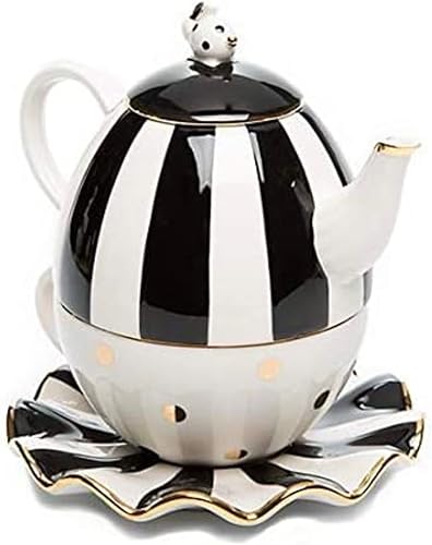 Mackenzie-Childs Courtly Check Tea for Me Pot