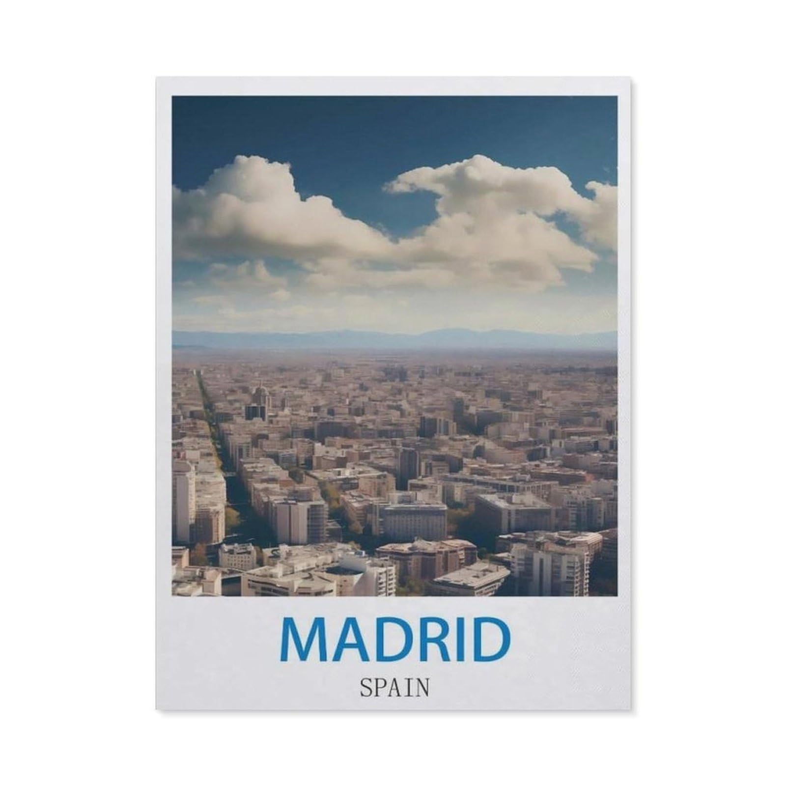 BEAYODKP 5D DIY Diamond Painting，Madrid Spain（30x40cm）