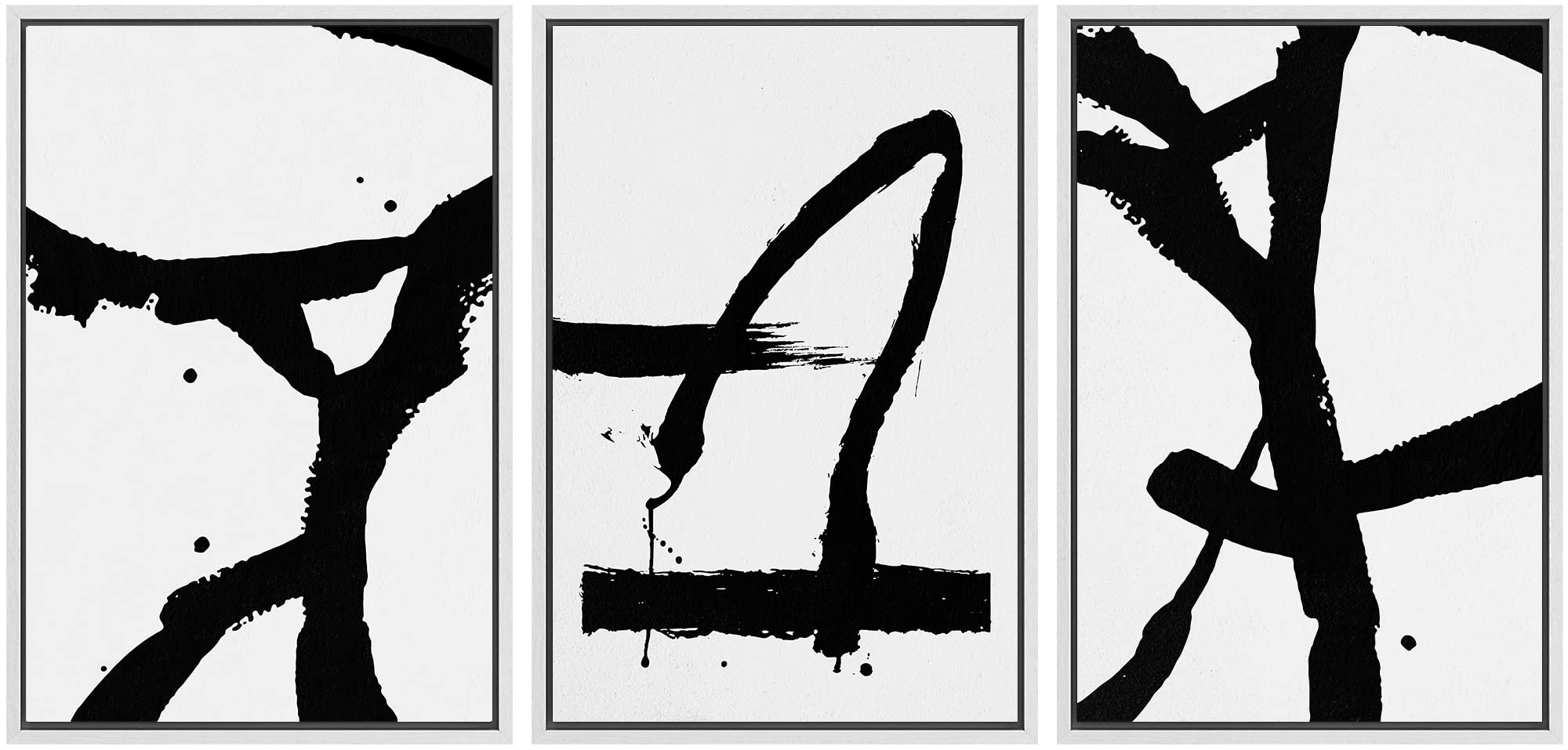 SIGNWIN Framed Canvas Print Wall Art Set Coastal Serenity Abstract Seaside Illustrations Modern Art Decorative Rustic Calm/Zen for Living Room, Bedroom, Office - 24"x36"x3 Natural — view 142