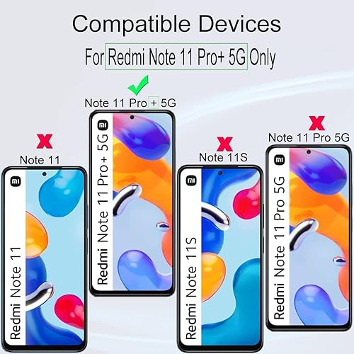 Miniatura 2 de Ibywind Protector de pantalla para Redmi Note 11 Pro+Note 11 Pro Plus 5G (6.67 pulgadas), con 2 cristales templados, 1 protector de lente de cámara,