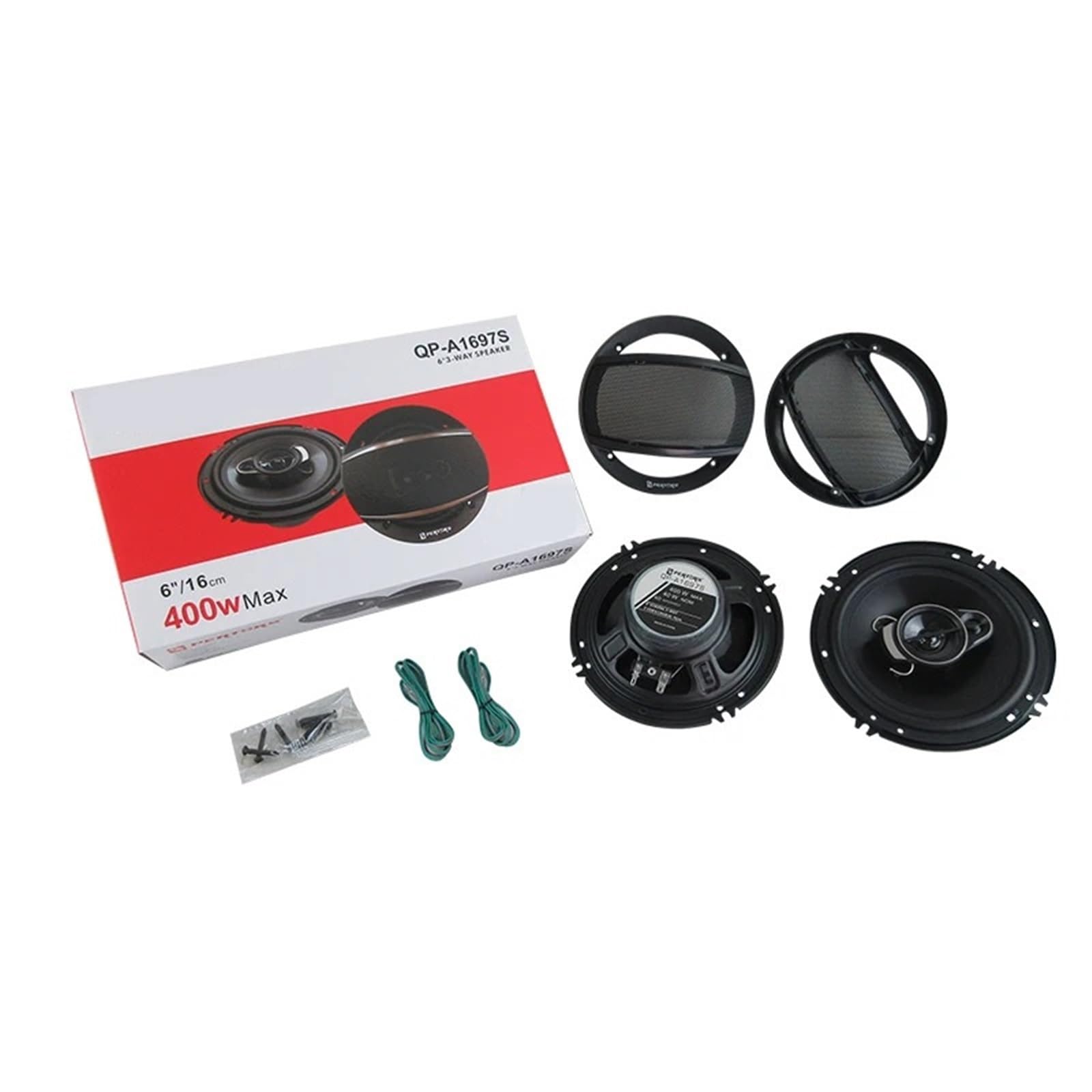 Tweeter per Auto 1 Coppia di Altoparlanti Stereo per Auto da 6 Pollici (2 x 400 W) e 800 W, Audio coassiale, componenti di Ricambio rapido per portiera del Veicolo. Tweeter Auto