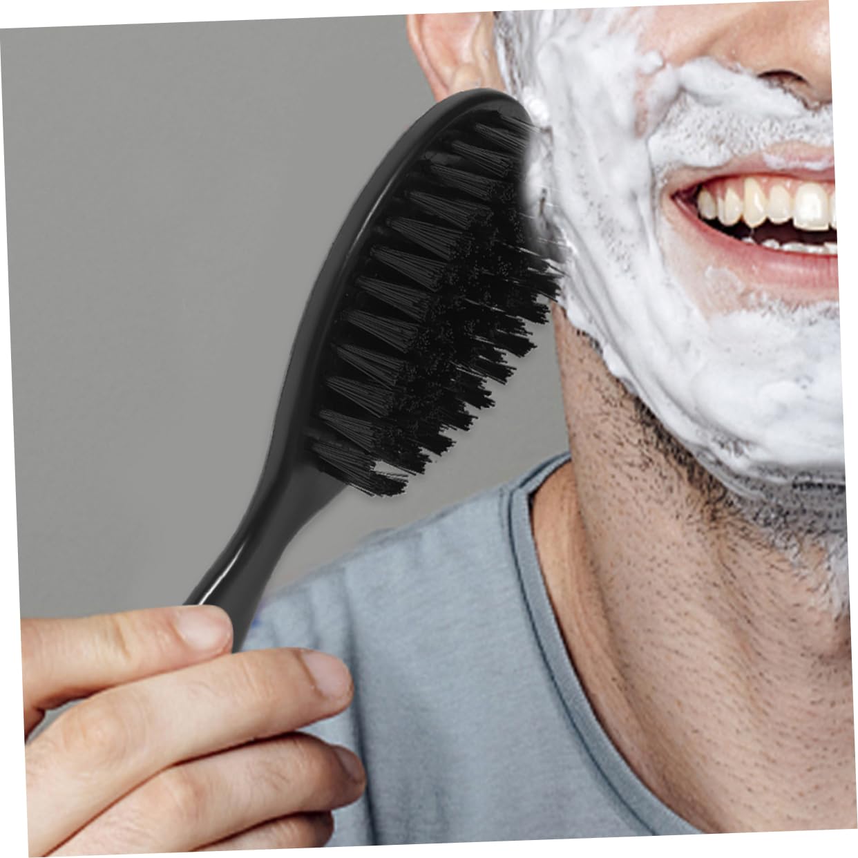 OSOLADY Elegant Men's Hair Beard Brush 8pcs Set Barber Tools for Beard Detangler Face Shaving