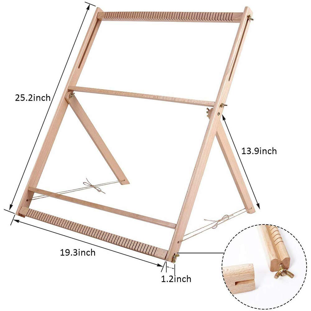 DIY Webrahmen Set Aus Holz - Bastelset Für Anfänger 19x29cm