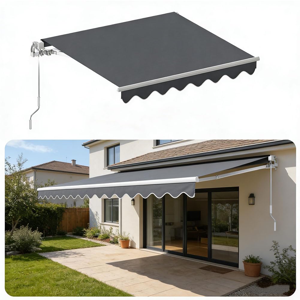 Auvent de terrasse pour ombrager vos repas extérieurs 200 x 150 cm étanche