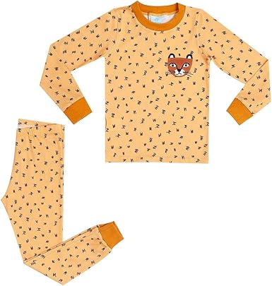 Pijama Infantil Manga Longa em Microrib Onça Pintada Tamanho:8 - (7 a 8  anos) | Amazon.com.br