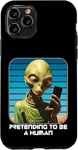 iPhone 11 Pro Alien Pretending To Be A Human Halloween Women, Men, Kids Case