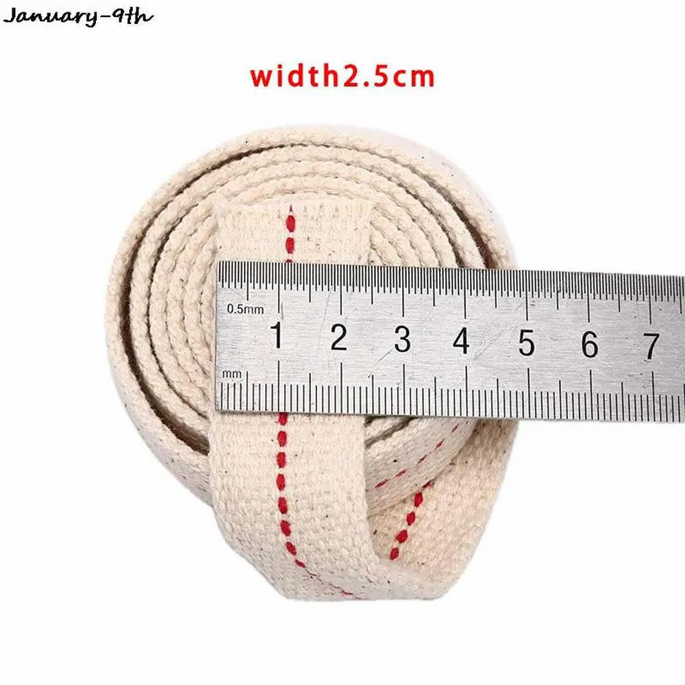Wymień mocny knot z bawełny 1m biały pleciony bawełniany płaski knot do lampy naftowej różnej szerokości 10 szt.(With:1.2)