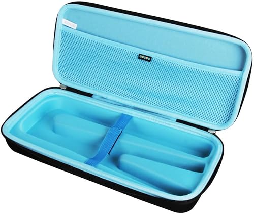 Miniatura 3 de adada Estuche rígido de viaje para BaBylissPRO Nano Titanium Ultra Thin alising Iron (negro+azul)