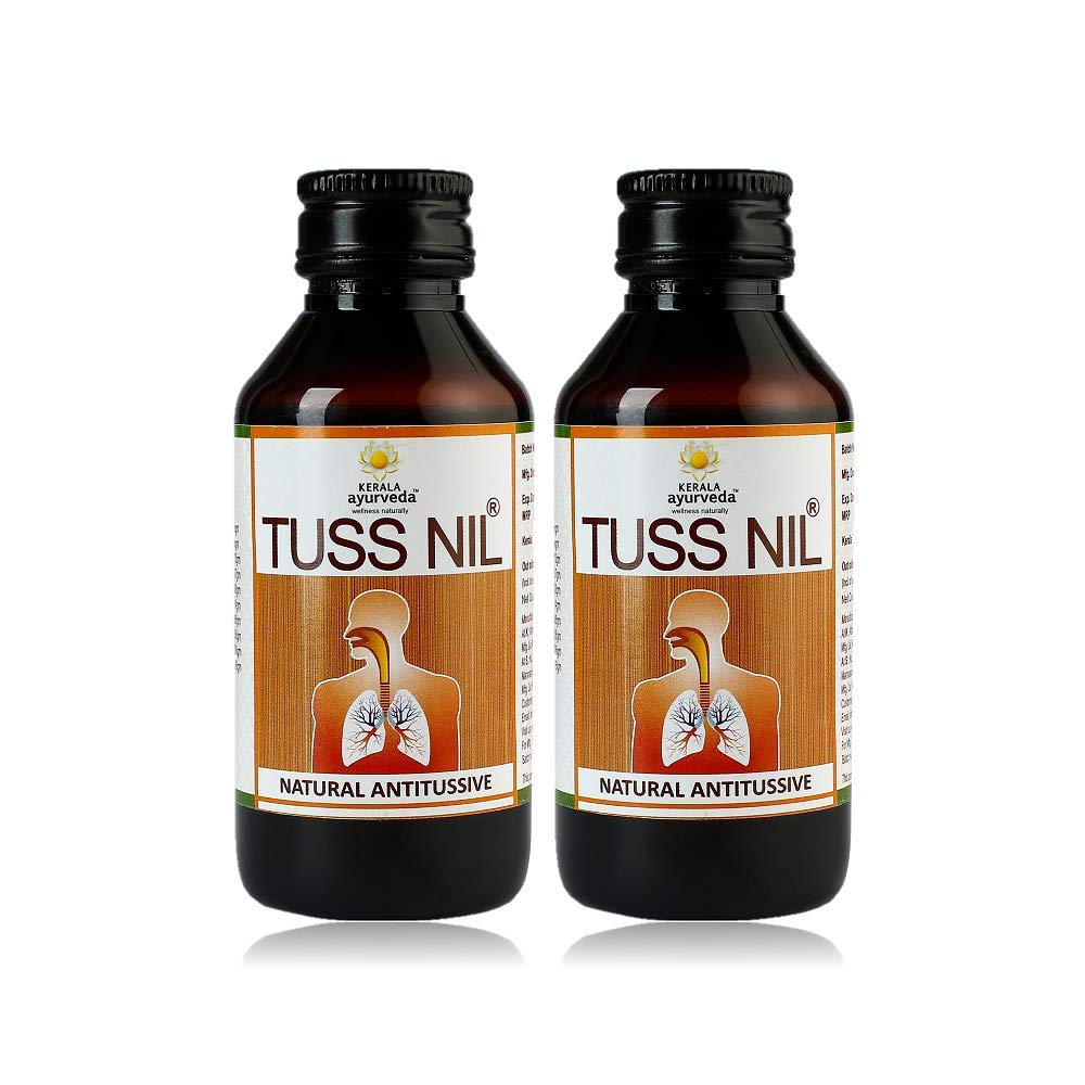 Kerala Ayurveda Tuss Nil Syrup 100 ml | Natural Antitussive| Syrup For Dry Cough| With Vasa, Kasamarda, Yashti, Bharngi, Sunthi, and Karpooravalli (Pack of 2) (B07MWGRGV6) Amazon Price History, Amazon Price Tracker