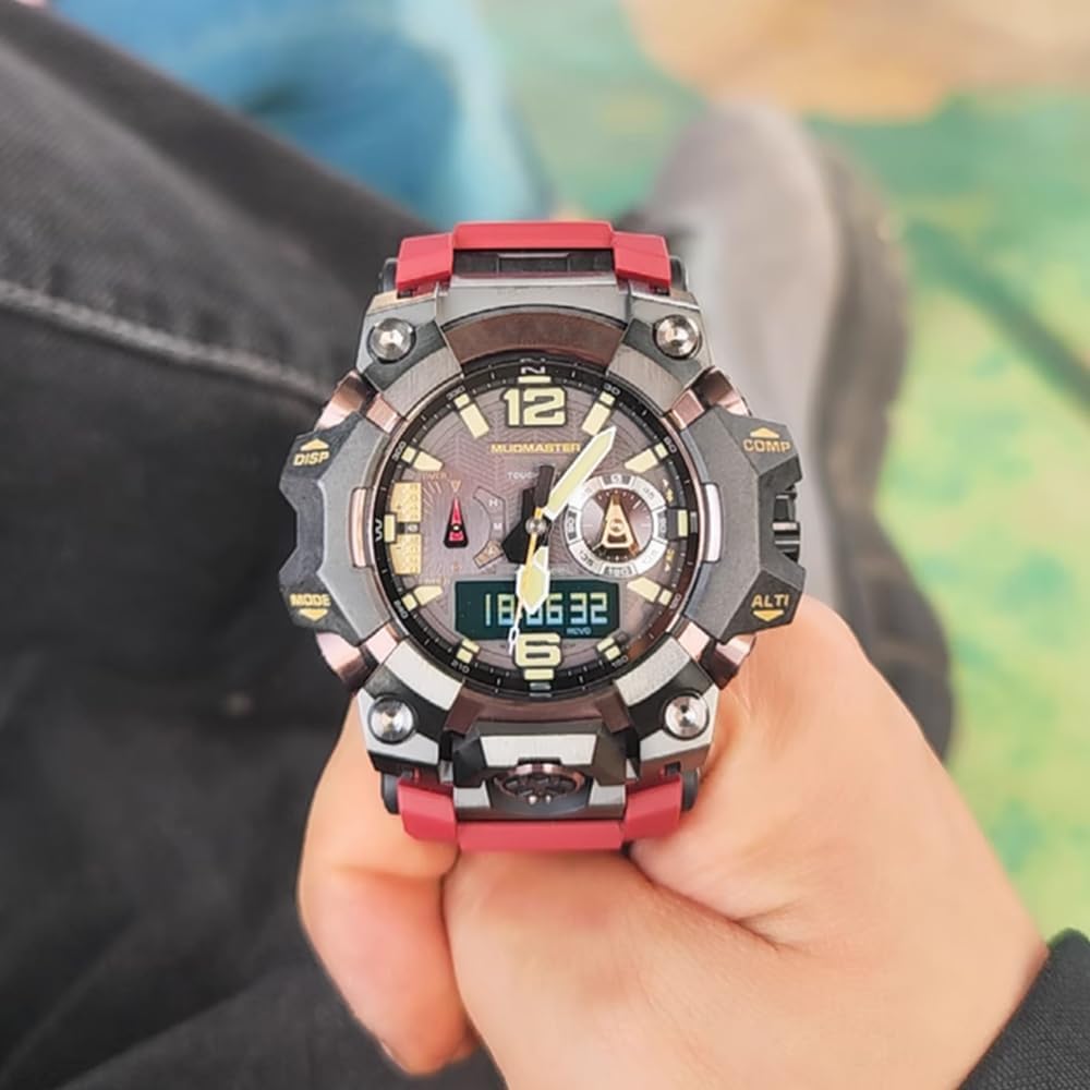 Resin Strap Compatible with G-Shock GWG-B1000-1A4JF Master of G Series MUDMASTER GWG-B1000-3AJF GWG-B1000-1AJF Replacement Bracelet