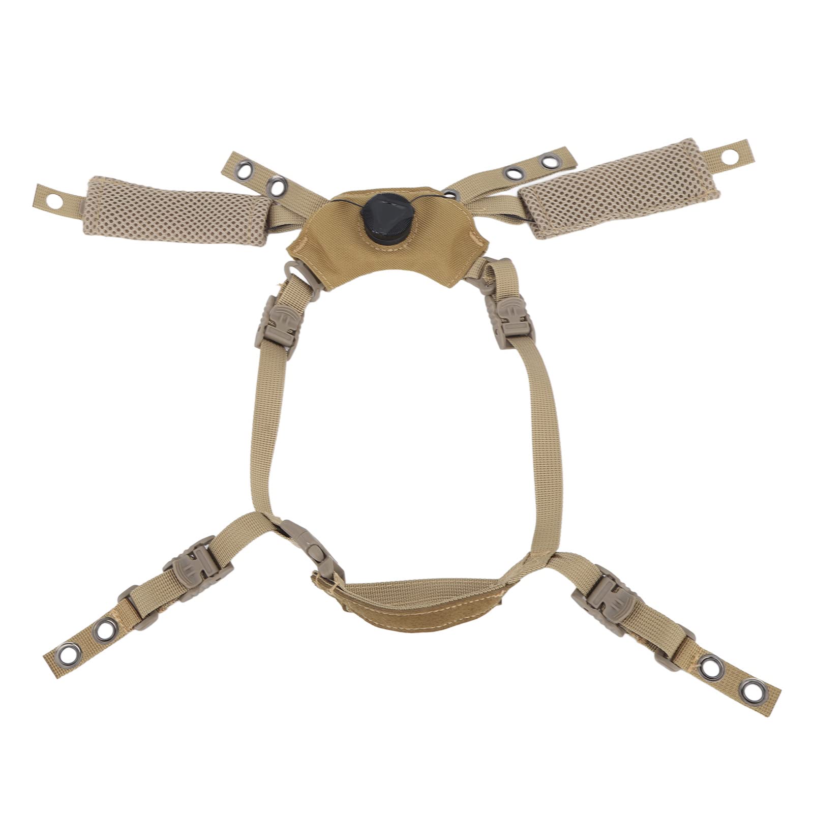 Système de Suspension à Cadran pour Casque Tactique Mentonnière pour ACH, pour Mich, pour Team Wendy, pour FMA, avec Coussinets Souples et Confortables Vis de Fixation Accessoire