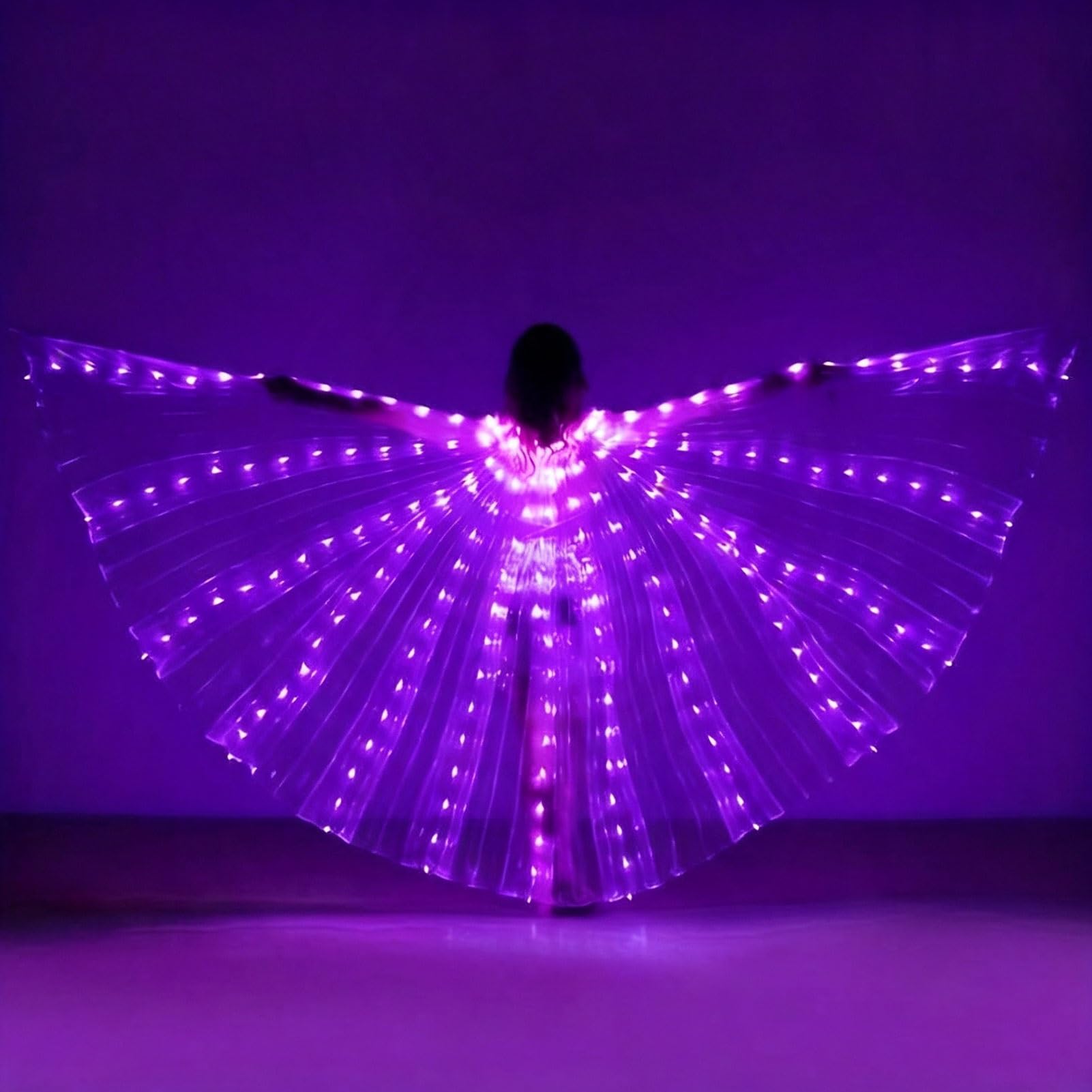 Disfraz Halloween Alas Led Mujer, Alas Ángel Brillantes Navidad