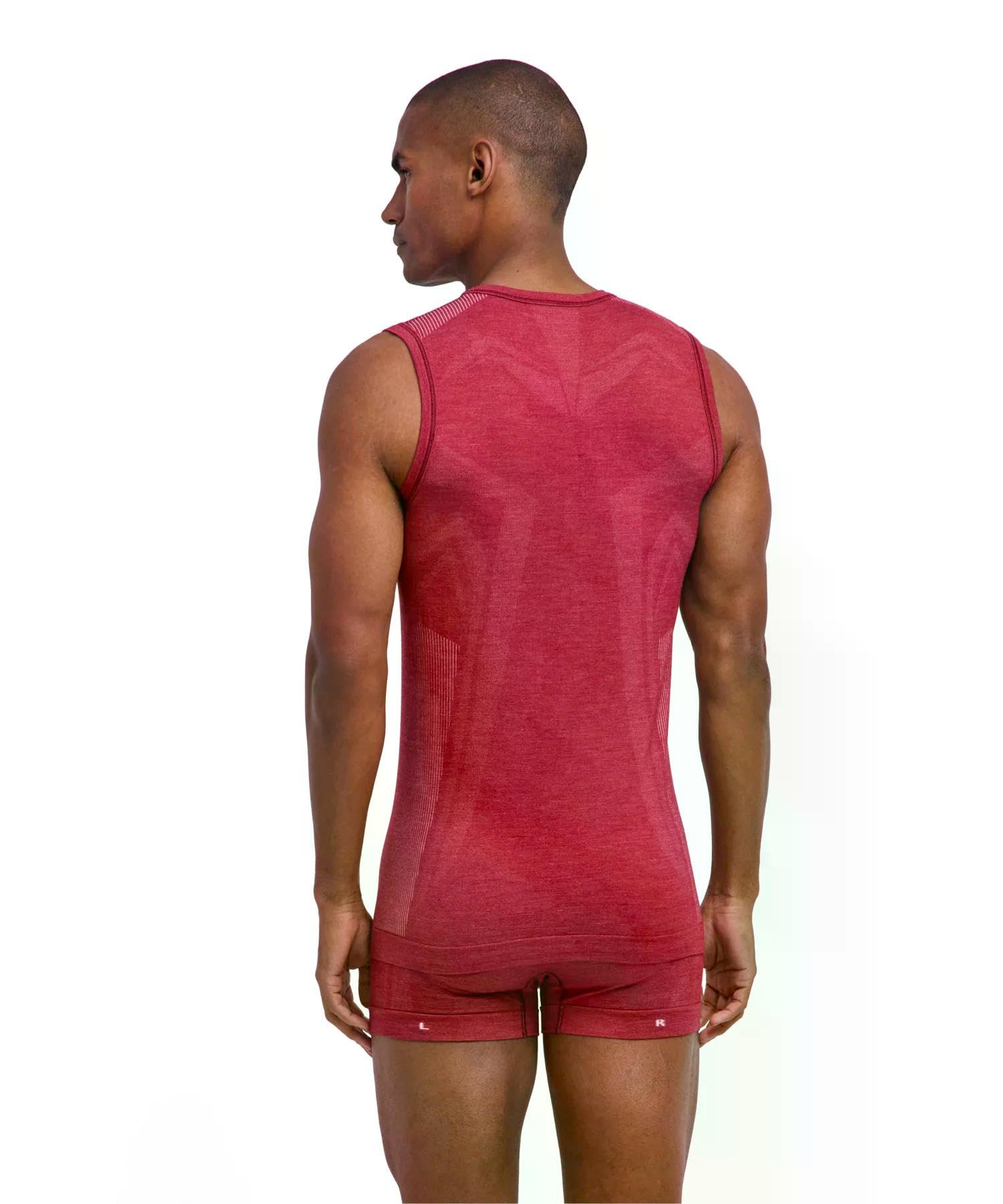 FALKE Mężczyźni Warstwa podstawowa (góra) Wool-Tech Light M S/l Sh wełna materiał funkcjonalny regulujące klimat 1 Sztuka, Czerwony Ruby 8830, XXL