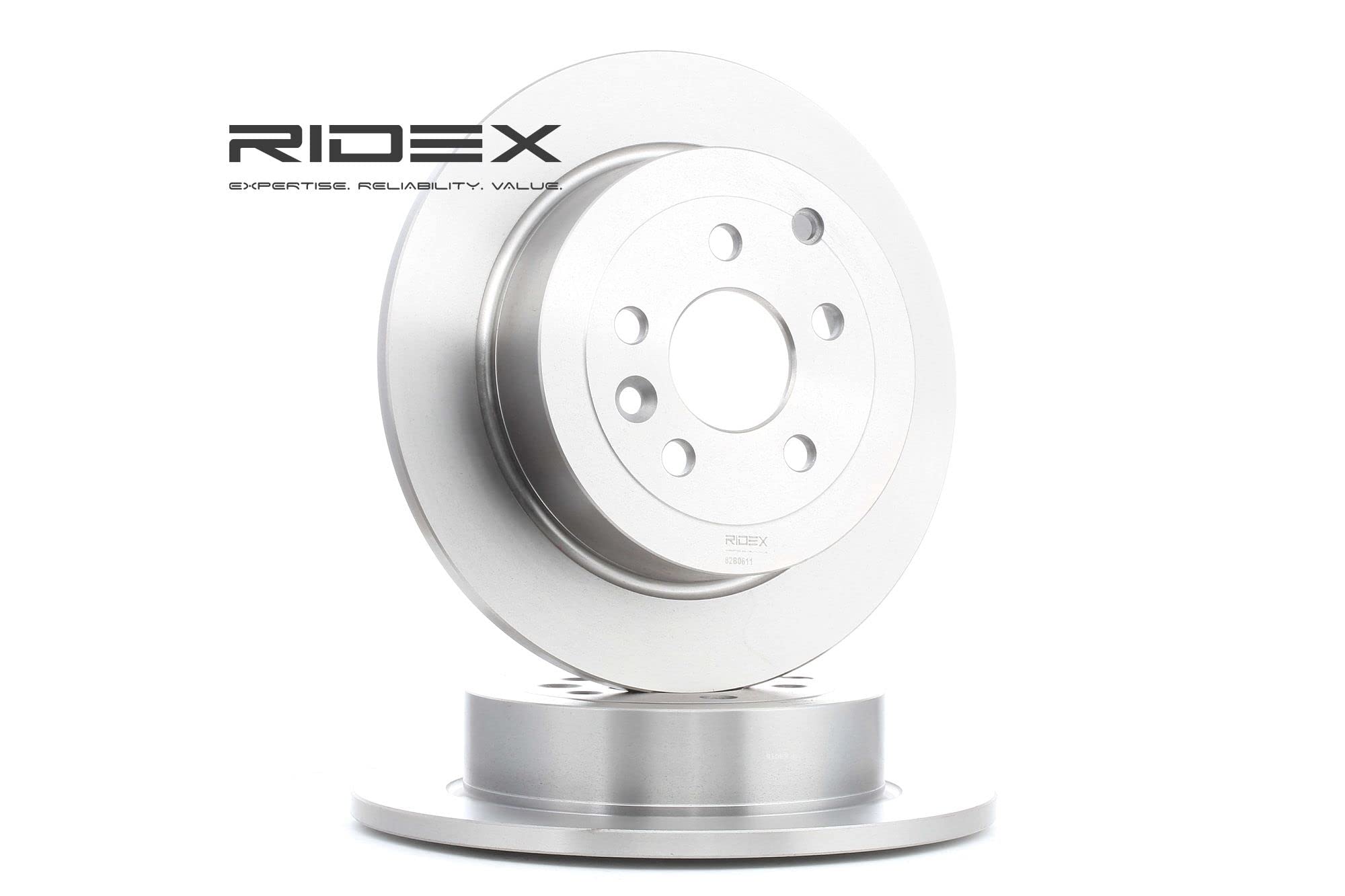 RIDEX 82B0611 2x Disco freno Posteriore senza viti/bulloni Compatibilità con LAND ROVER Freelander 2 SUV L359