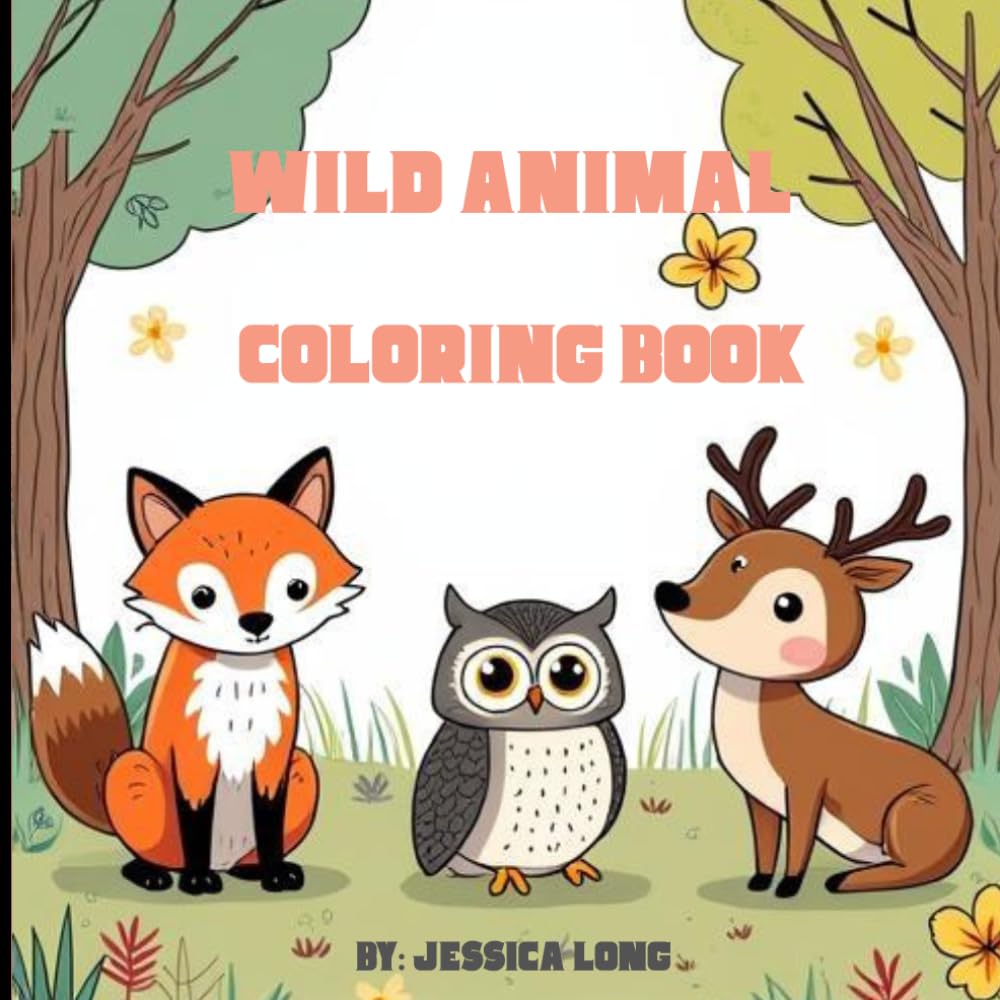 Wild Animal Coloring Book