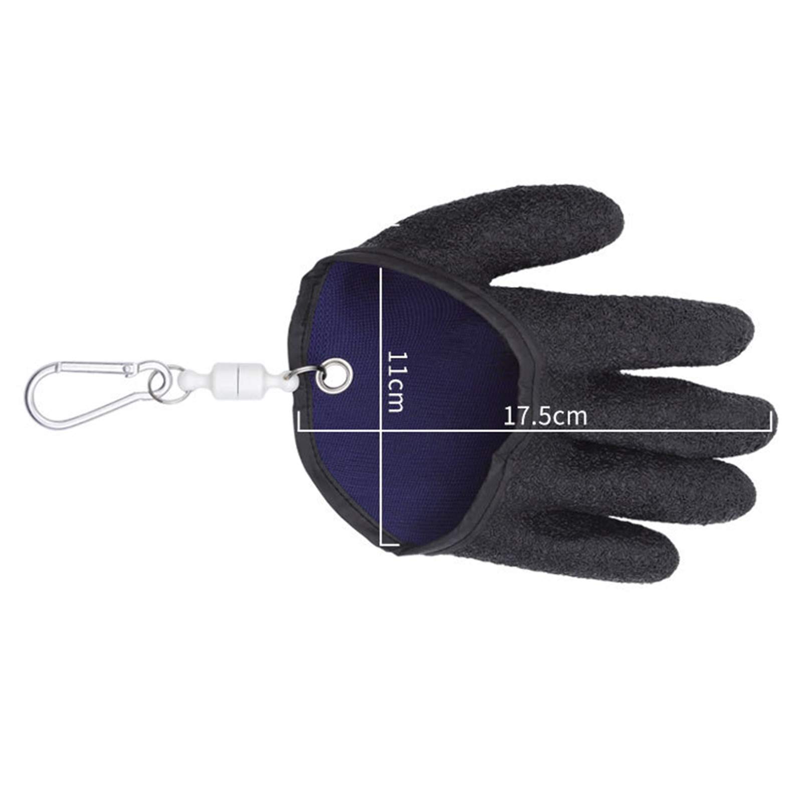 Angelhandschuhe für Rechts- und Linkshänder, mit Magnethaken, pannensicher, für Linkshänder, 10 Stück