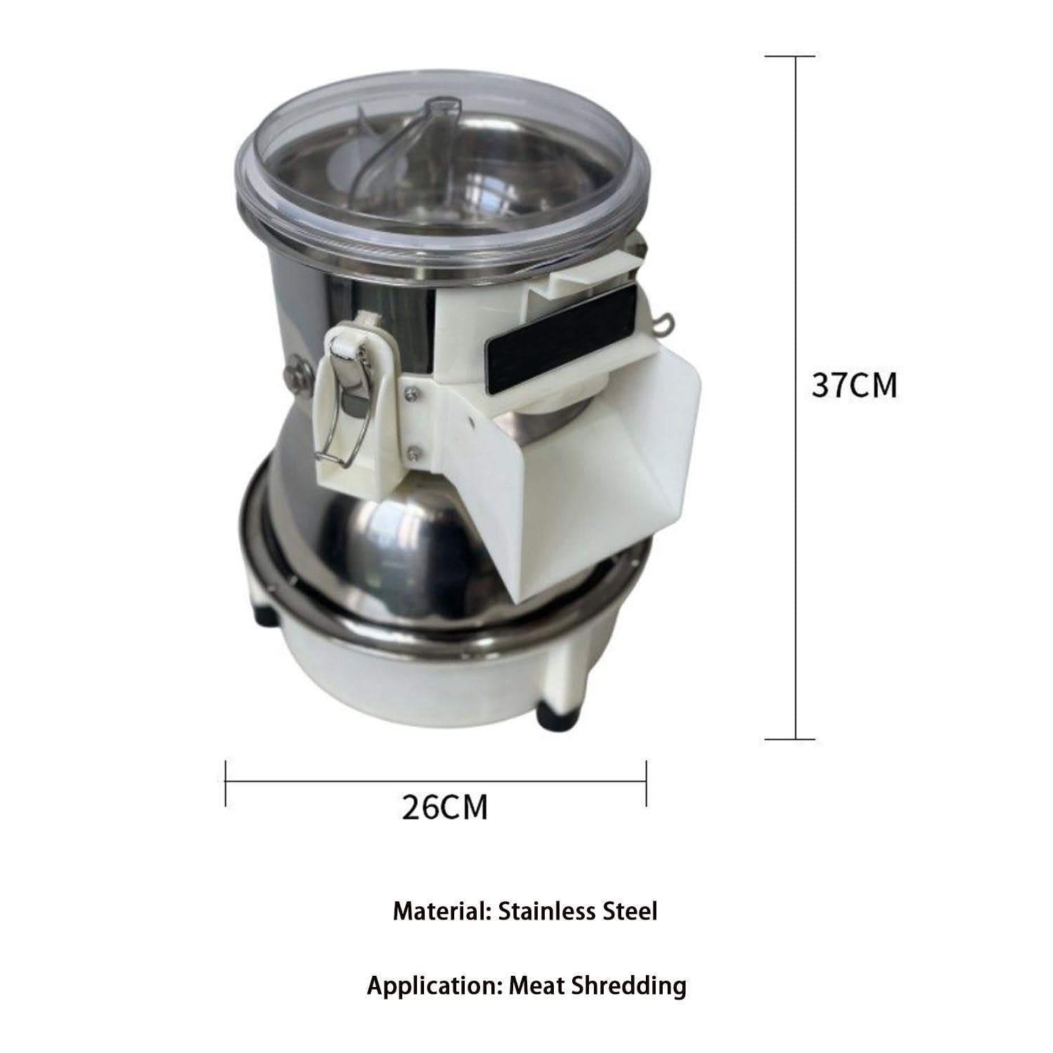 Hackfleisch Zerkleinerer,Hähnchenzerkleinerer,HäHnchen Shredder,Transparent Lid Sichtbares Hähnchenbrust Zerkleinerer Werkzeug,von Hähnchen,Schweinefleisch,Rindfleisch