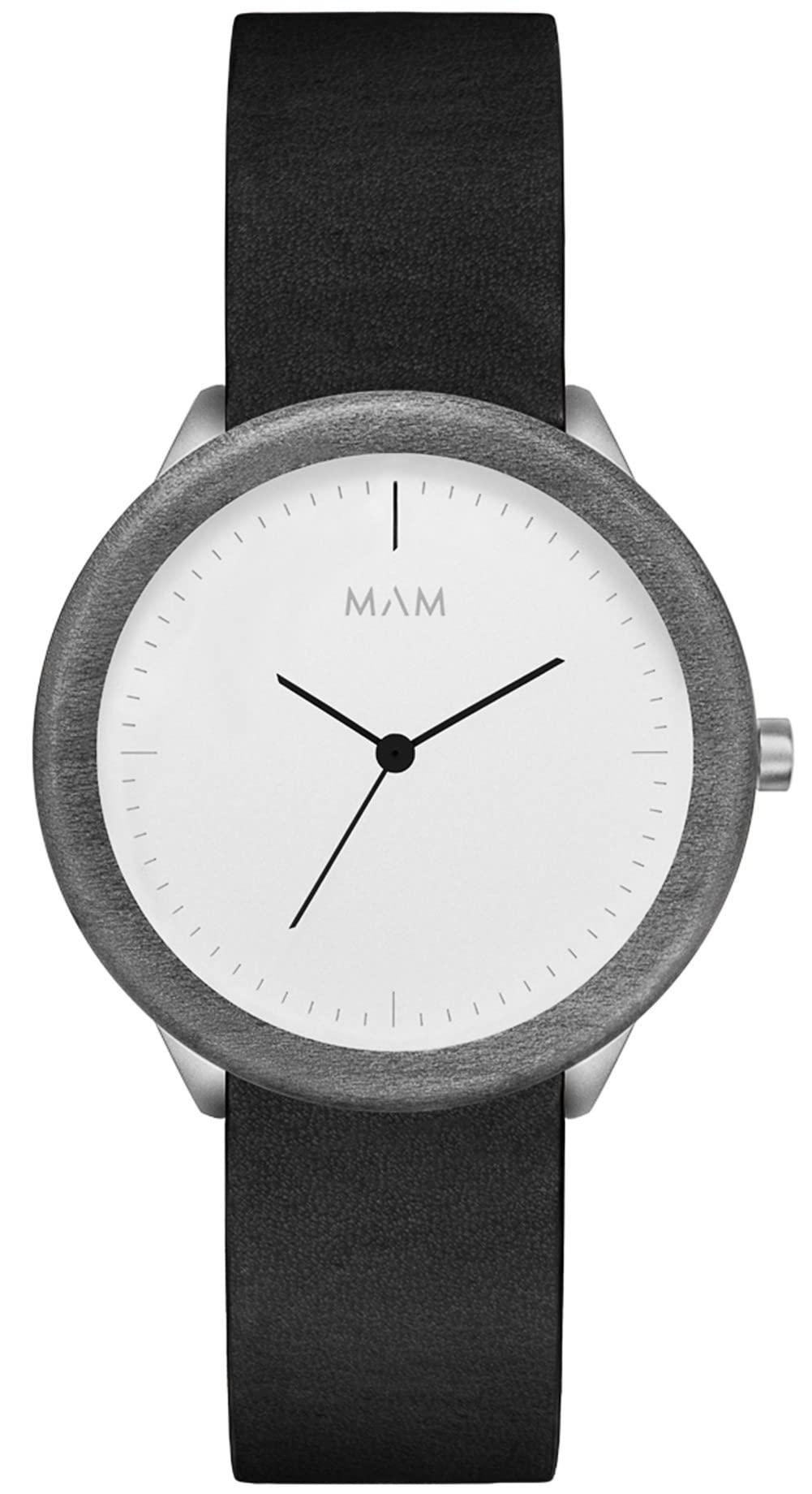MAM Originals · Stainless Light Maple Black | Men’s Watch | Minimalist Design | Watch Made from Grey sustainably sourced Maple Wood and Recycled Stainless Steel