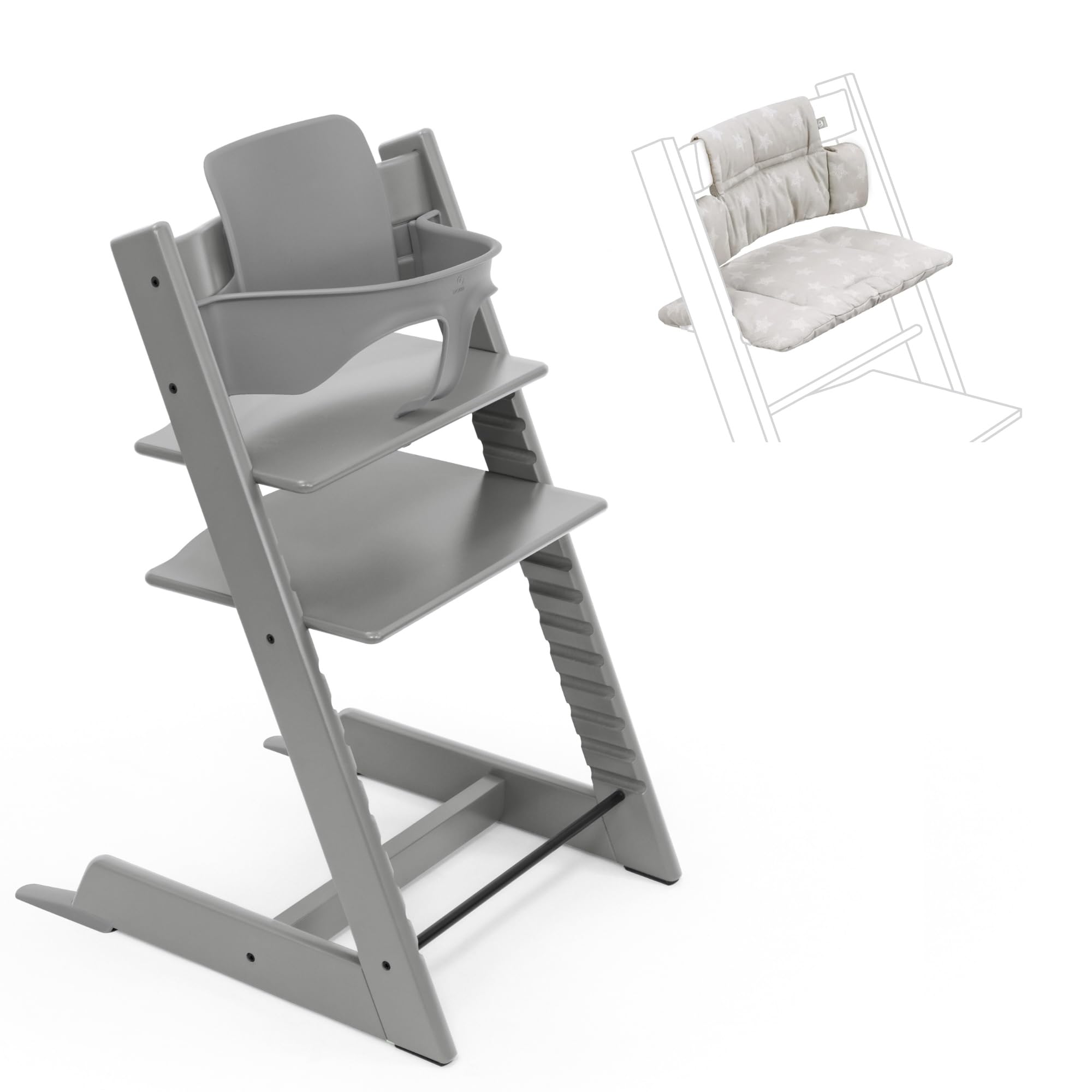 Amazon | 【セット商品】ストッケ トリップトラップ (チェア本体 + 