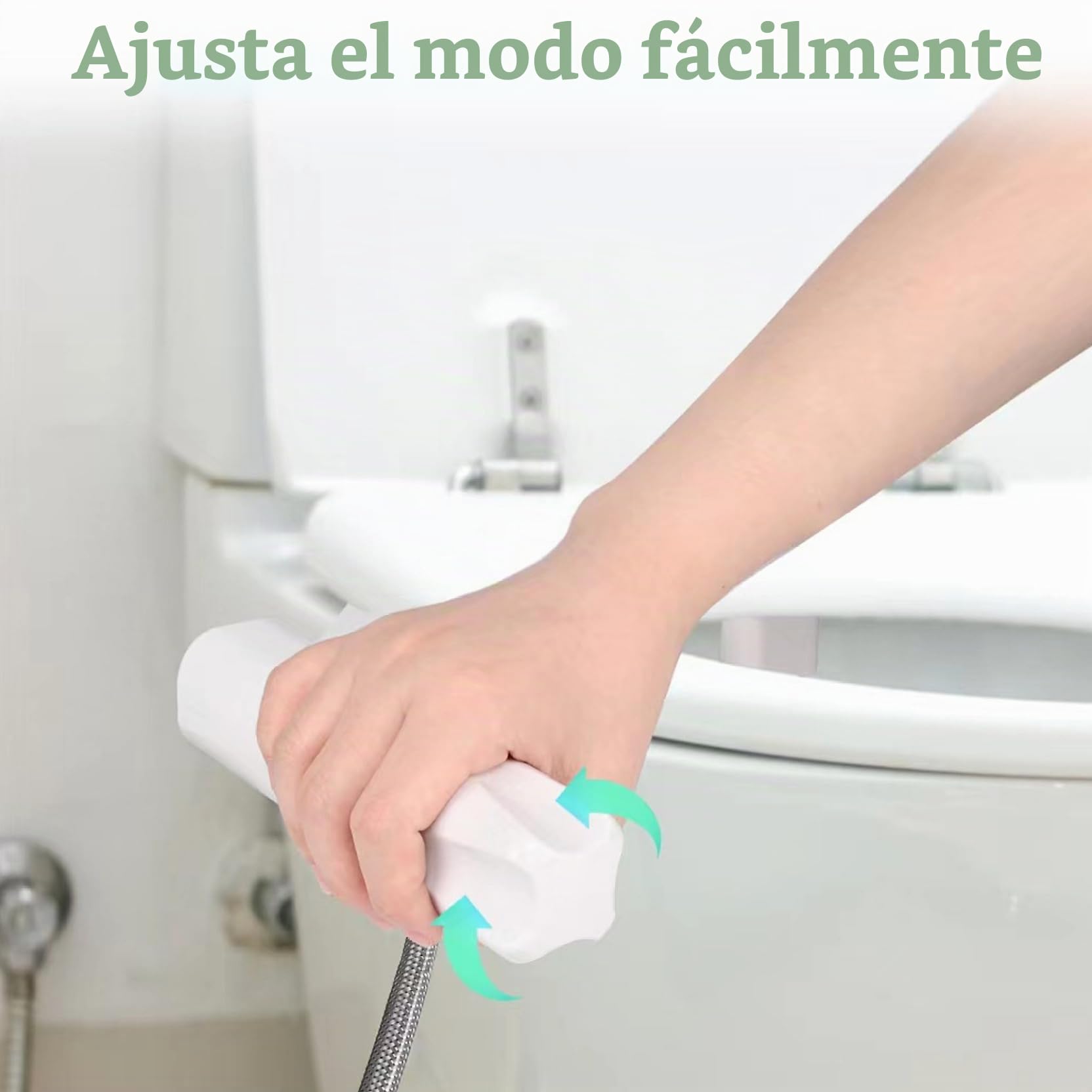 Baño Sitz para el inodoro, accesorio de bidet para el inodoro, accesorio de bidet del inodoro, pulverizador de bidet con boquilla dual, presión ajustable de bidet para lavado femenino/posterior