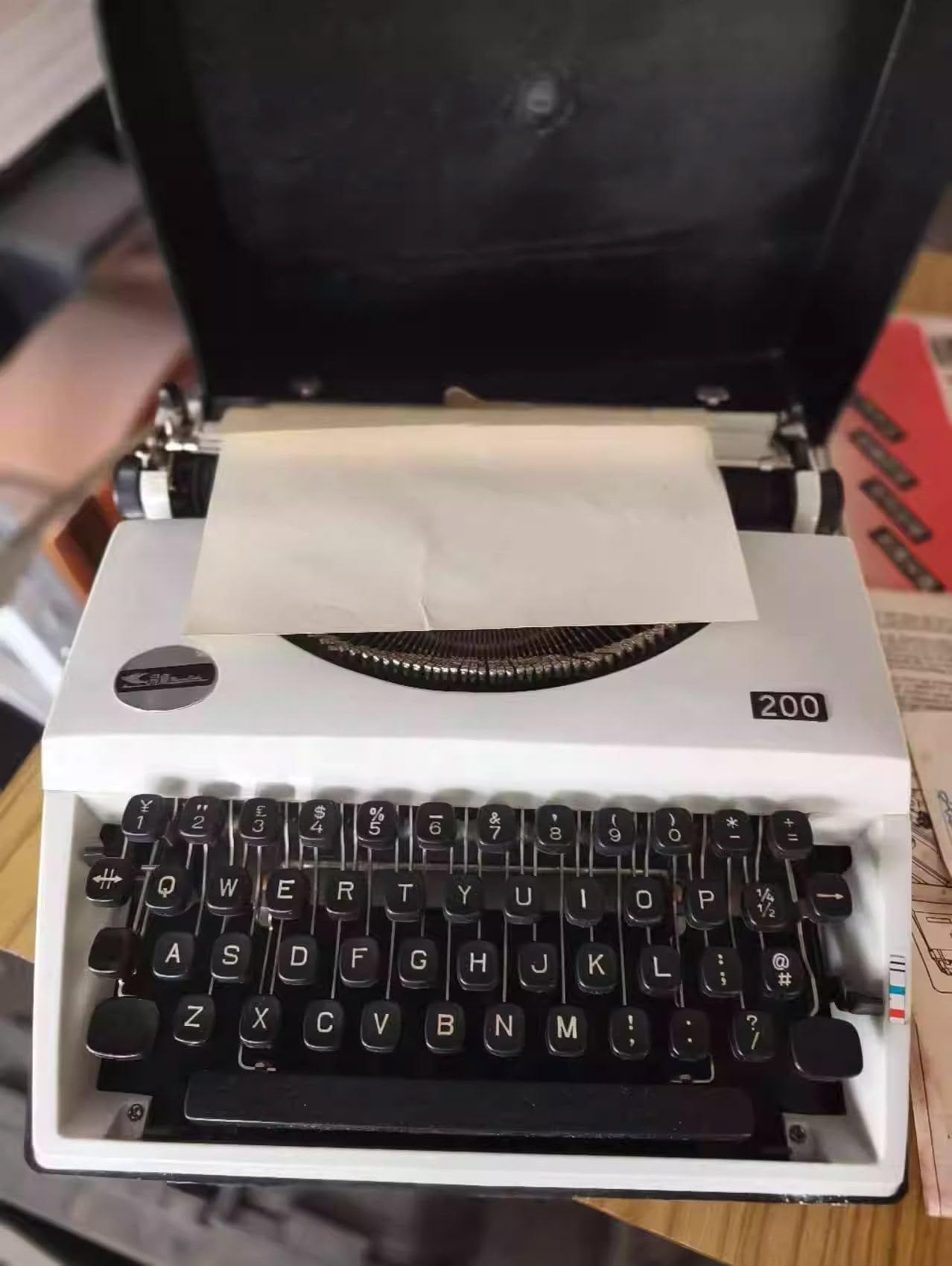 Macchina da scrivere meccanica, macchina da scrivere manuale retrò portatile per nostalgia classica, stile vintage, ideale per l'uso quotidiano