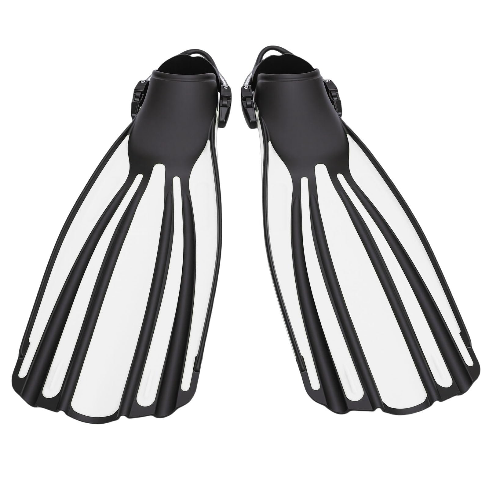 XUMIUZIY Aletas de Buceo Ajustables Diseño Eficiente para Hombres Mujeres Natación, Material TPR, 1 Par de Aletas de Buceo Largas Equipo de Snorkel para Deportes Acuáticos Versátiles