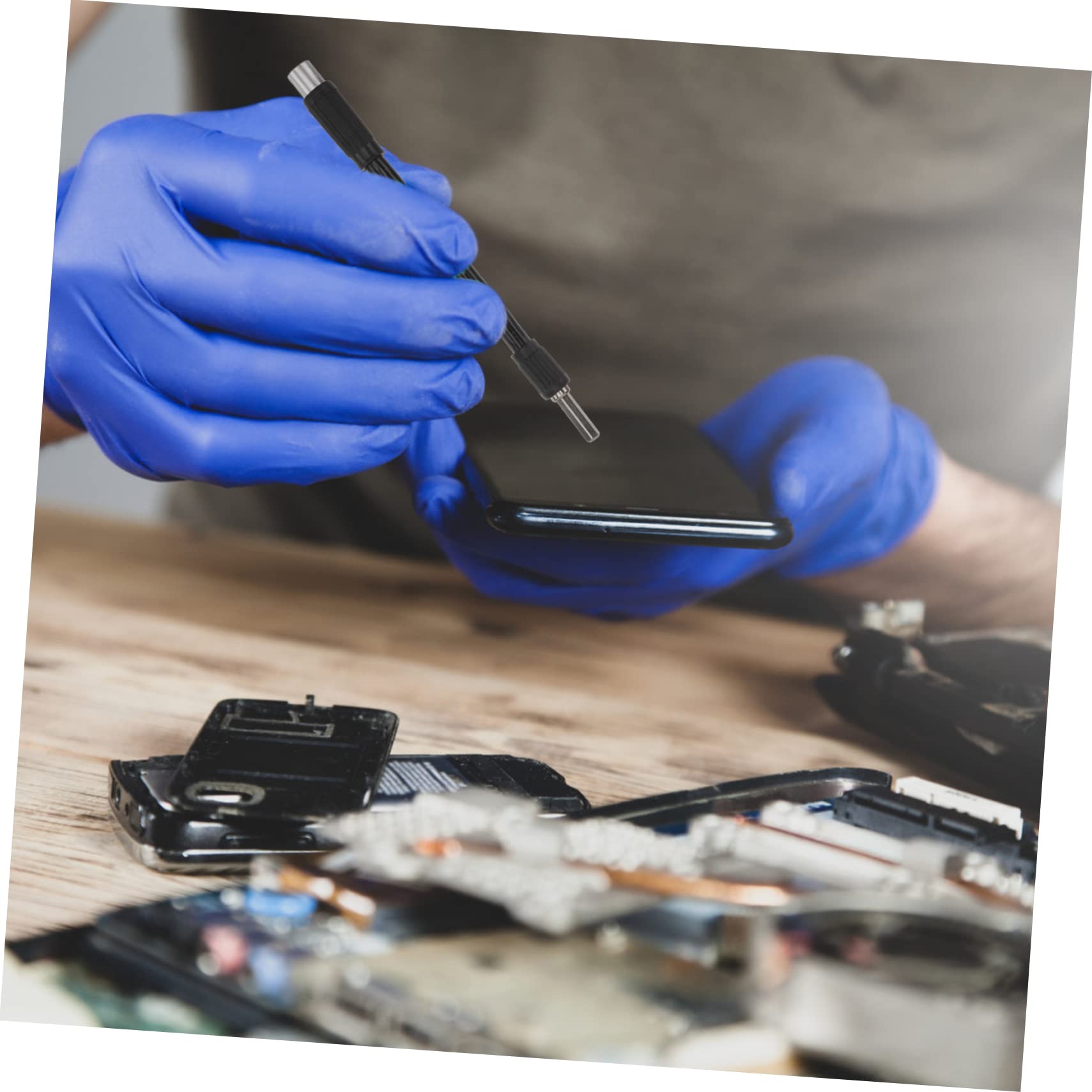 NUOBESTY Strumenti Riparazione Telefono Tablet Kit Cacciaviti Apri Solleva Strumenti Riparazione Cellulari Orologi Piccolo Trasportabile Ergonomico Antiscivolo Duraturo Pratico