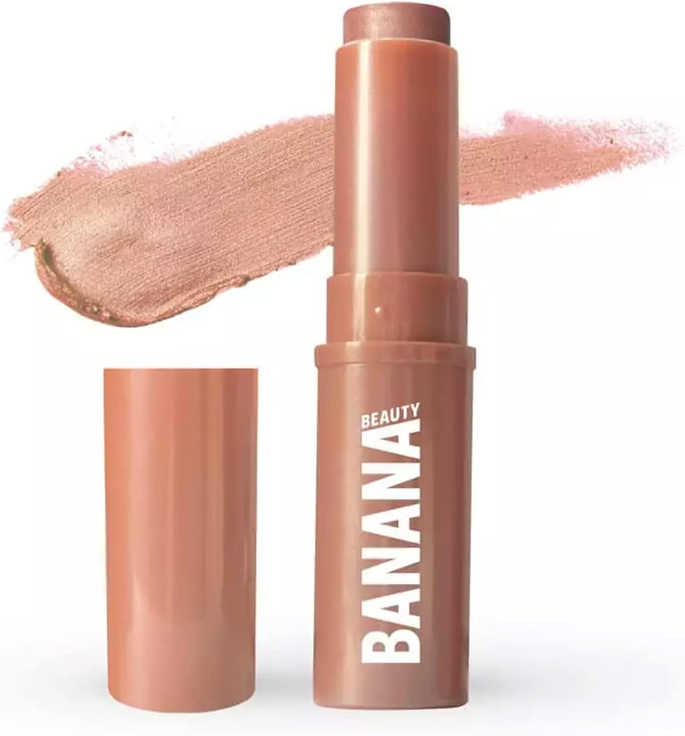 Banana Magnificence Blush Me! – Peach Blush Stick to Shimmer Particles – Creamy, Delicate Blush with Buildable Components – Perfume Free